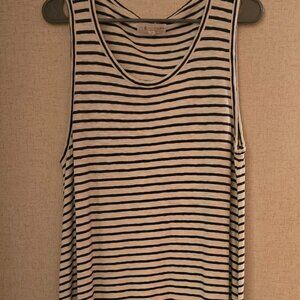 XL Navy & White Lou & Grey for Loft Striped Sleeveless Maxi Dress